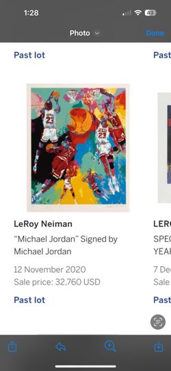 RARE Michael Jordan Signed Leroy Neiman 100% Authentic  Last Dance Limited Edition 