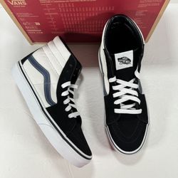 Vans Sk8-Hi Mini Cord Navy Black High Top Sneakers Women 8 Men Size 6.5