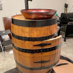 sink Bathroom Barrel 