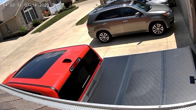 Tutel Hard Shell Folding Truck Bed Tonneau Cover|Fits 2009-2023 Dodge Ram 1500 6' 4" Bed Without Ram Box (76.3")