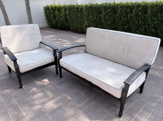 Two-Piece Patio Furniture Set – Loveseat & Chair