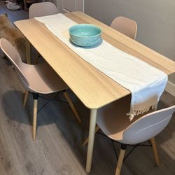 Dining Table and Four Chairs