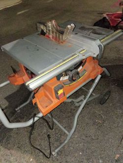 Ridgid table saw