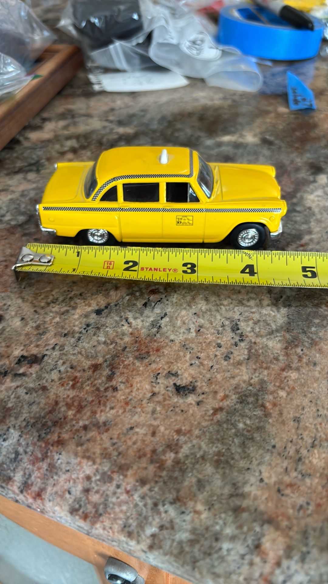 Diecast Taxi Cab By Well