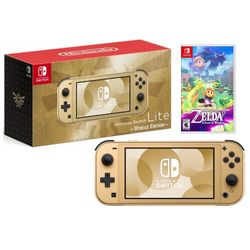 Nintendo Switch Lite: Hyrule Edition + Online Expansion Pack + Zelda Echoes of Wisdom