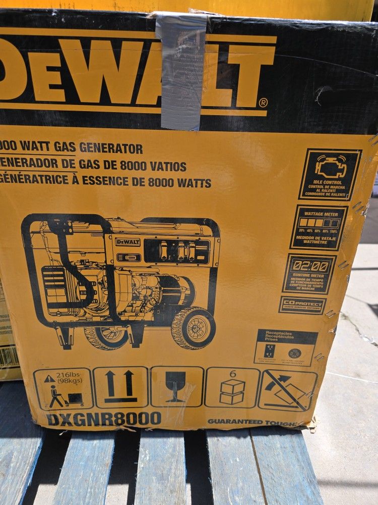 Dewalt 10000/8000- Watt Electric Start Gas Powered Portable Generator 