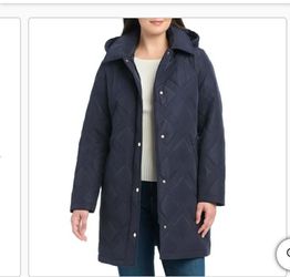 Jones New York Ladies Belted Quilted Jacket 