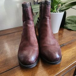 Miz Mooz Bronte Leather Heeled Ankle Boots | Women’s Size 9.5(40 )Zip Closure