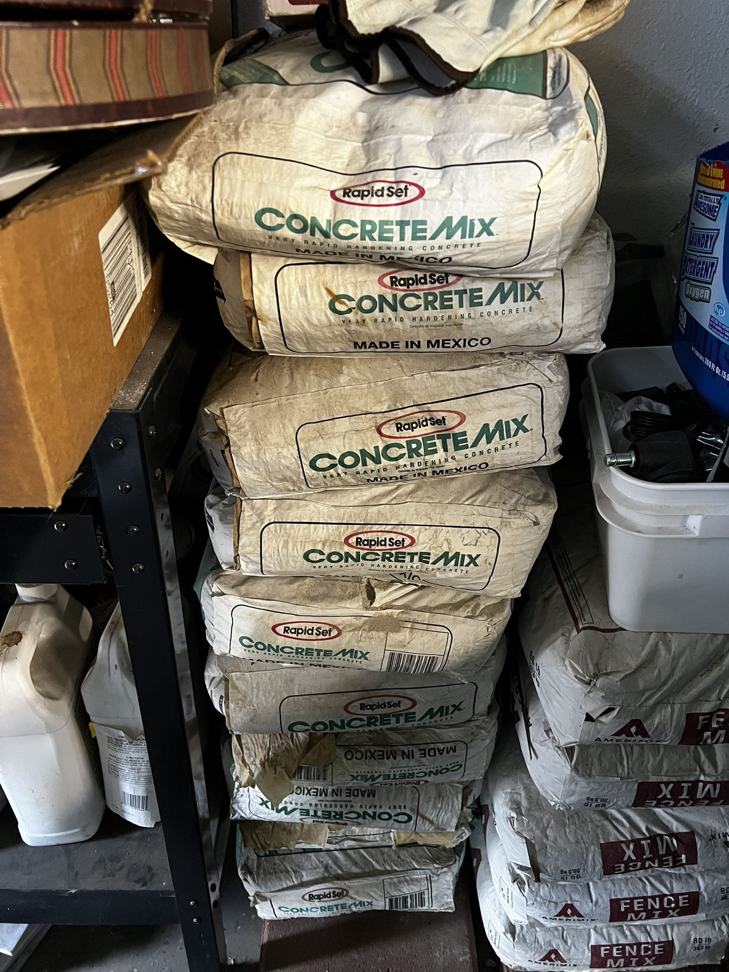 10 Bags Rapid Set Concrete Mix 60 lbs each $100 all