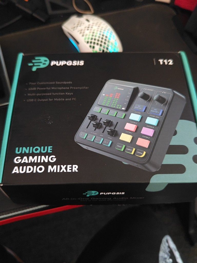 Pupgsis Unique Gaming Audio Mixer T12