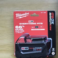 Milwaukee M18 RED LITHIUM XC5.0 Battery . Brand NEW.