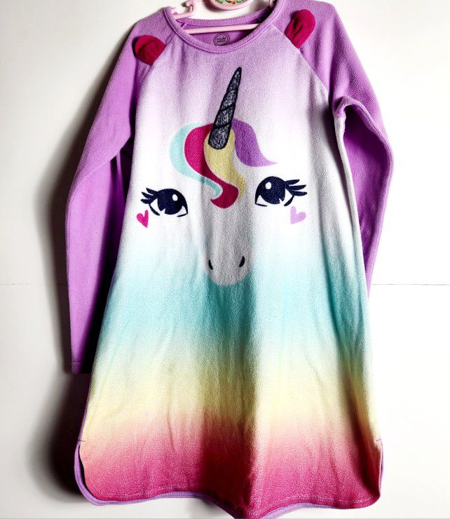 Girl's Unicorn Pajama Nightgown Size: 10/12
