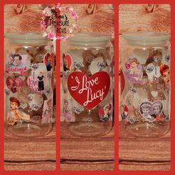 New 16oz Glass Can - I Love Lucy