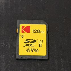Kodak 128GB UHS-II U3 V90 Ultra Pro SDXC Memory Card