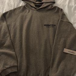Heather Grey Fleece Essentials Hoodie 