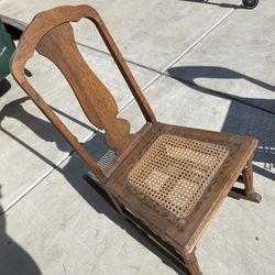 Vintage Child’s Wood Rocking Chair 