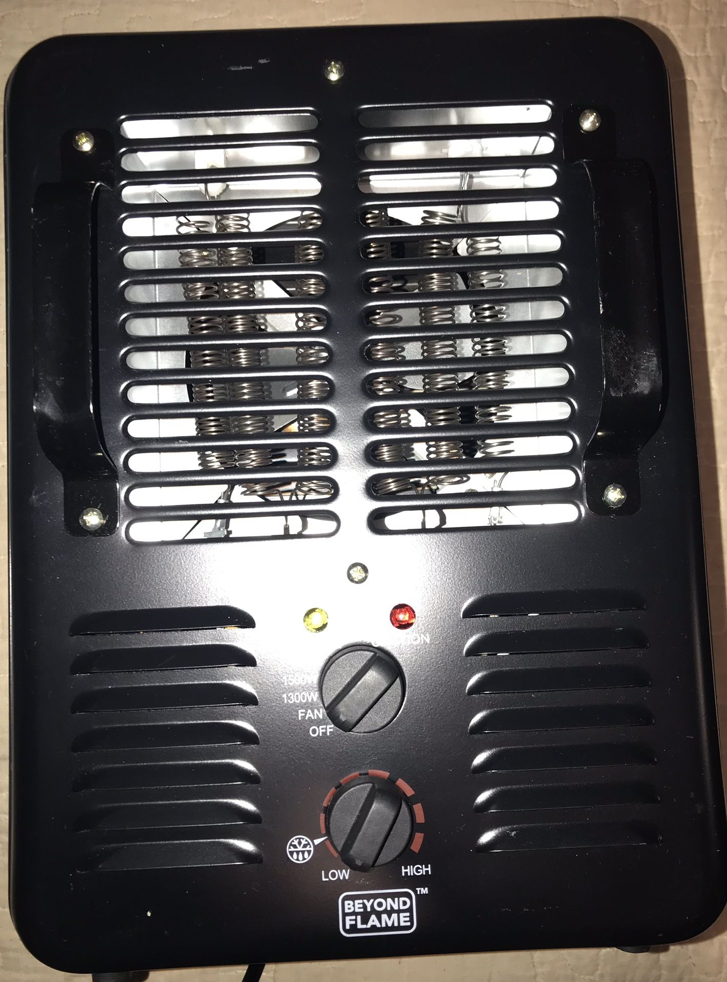 Beyond Flame 1,500-Watt Milkhouse Style Electric Portable Utility Heater