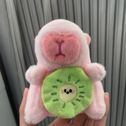 Capybara plush keychain