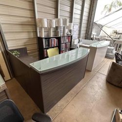 Office Furniture L Shaped Reception Desk 