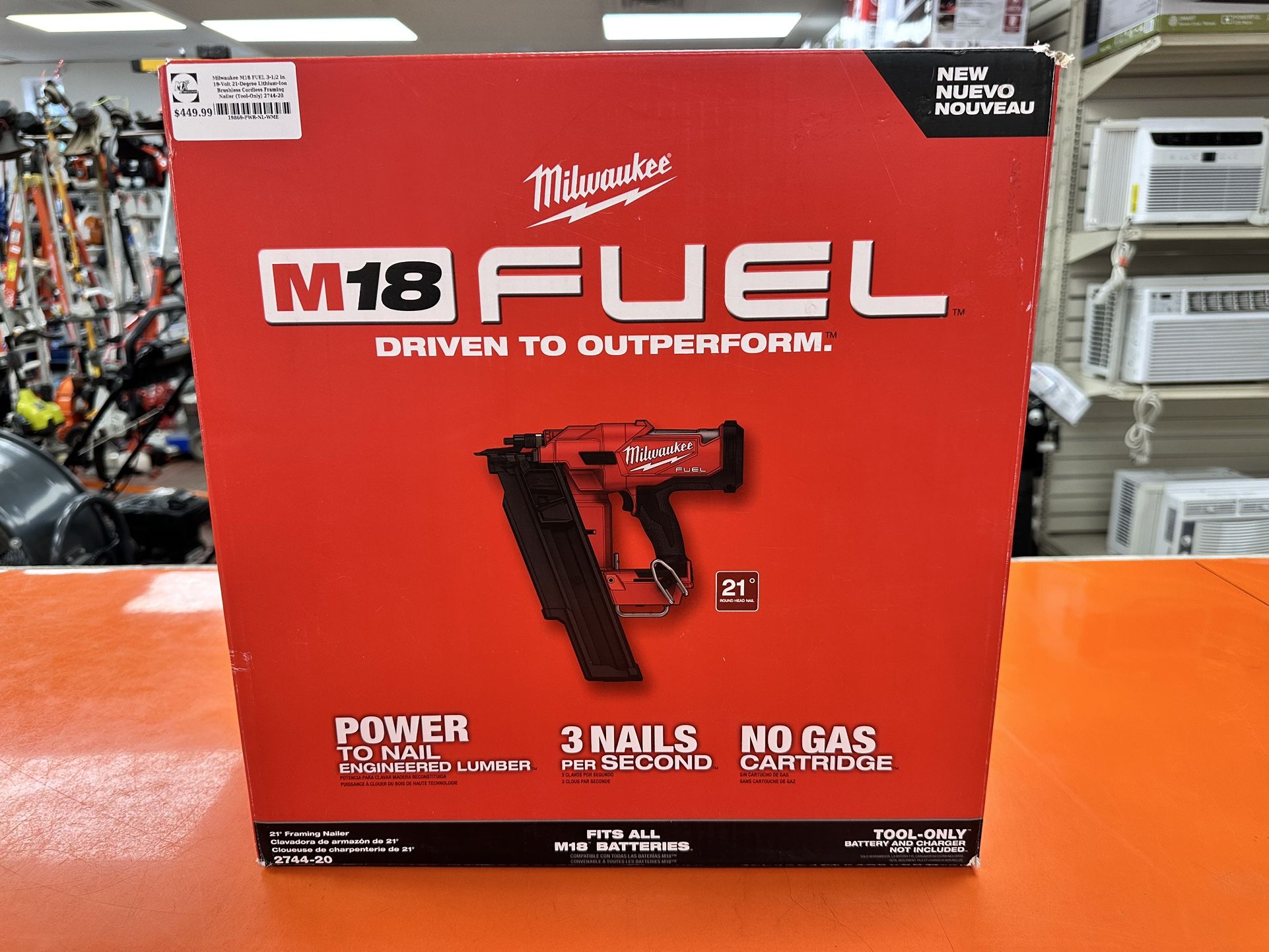 Milwaukee 2744-20 M18 21° Framing Nailer