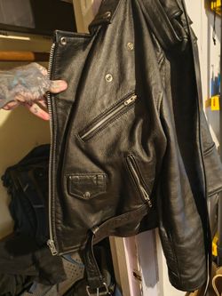 Motorcycle leather jacket vintage