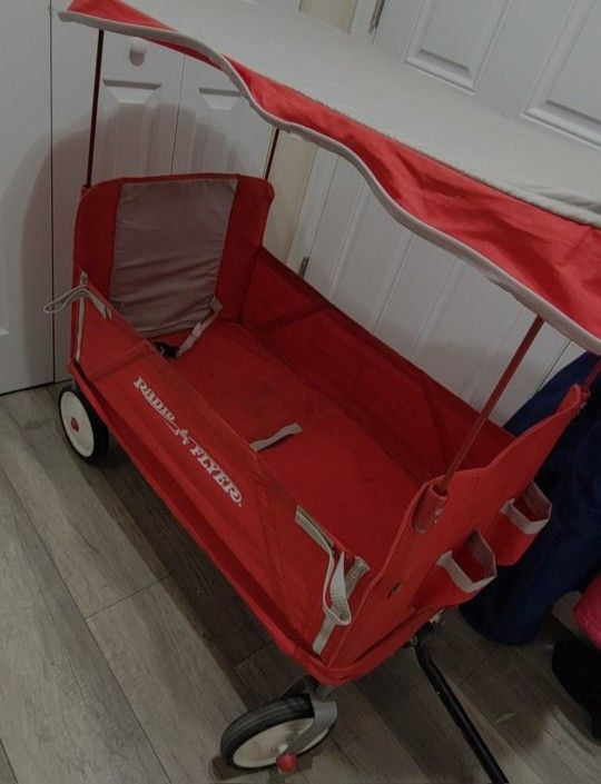 Radio Flyer 3 in 1 EZ Fold Wagon with Canopy