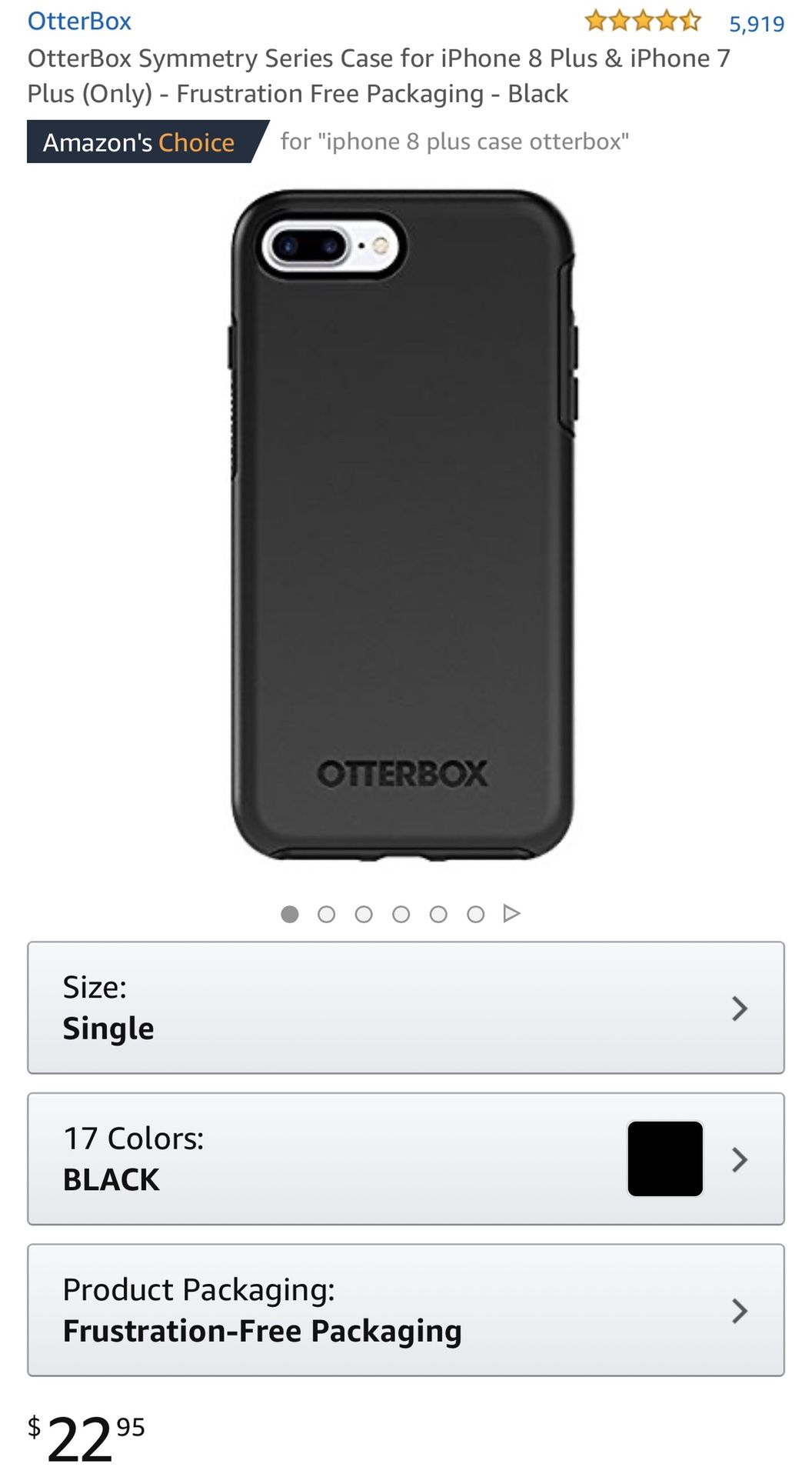 OTTERBOX iPhone 7 + Plus and iPhone 8 + Plus Symmetry Series Case