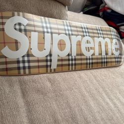 Supreme Burberry Skate Deck 