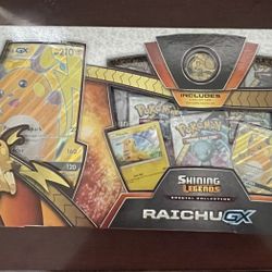 Pokemon TCG Shining Legends Special Collection Raichu GX Box Sealed New