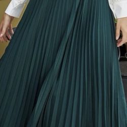 Green Maxi Skirt 