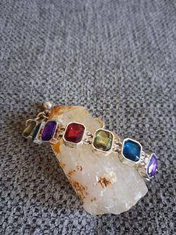 Colorful Vintage Jewel Tone Bracelet