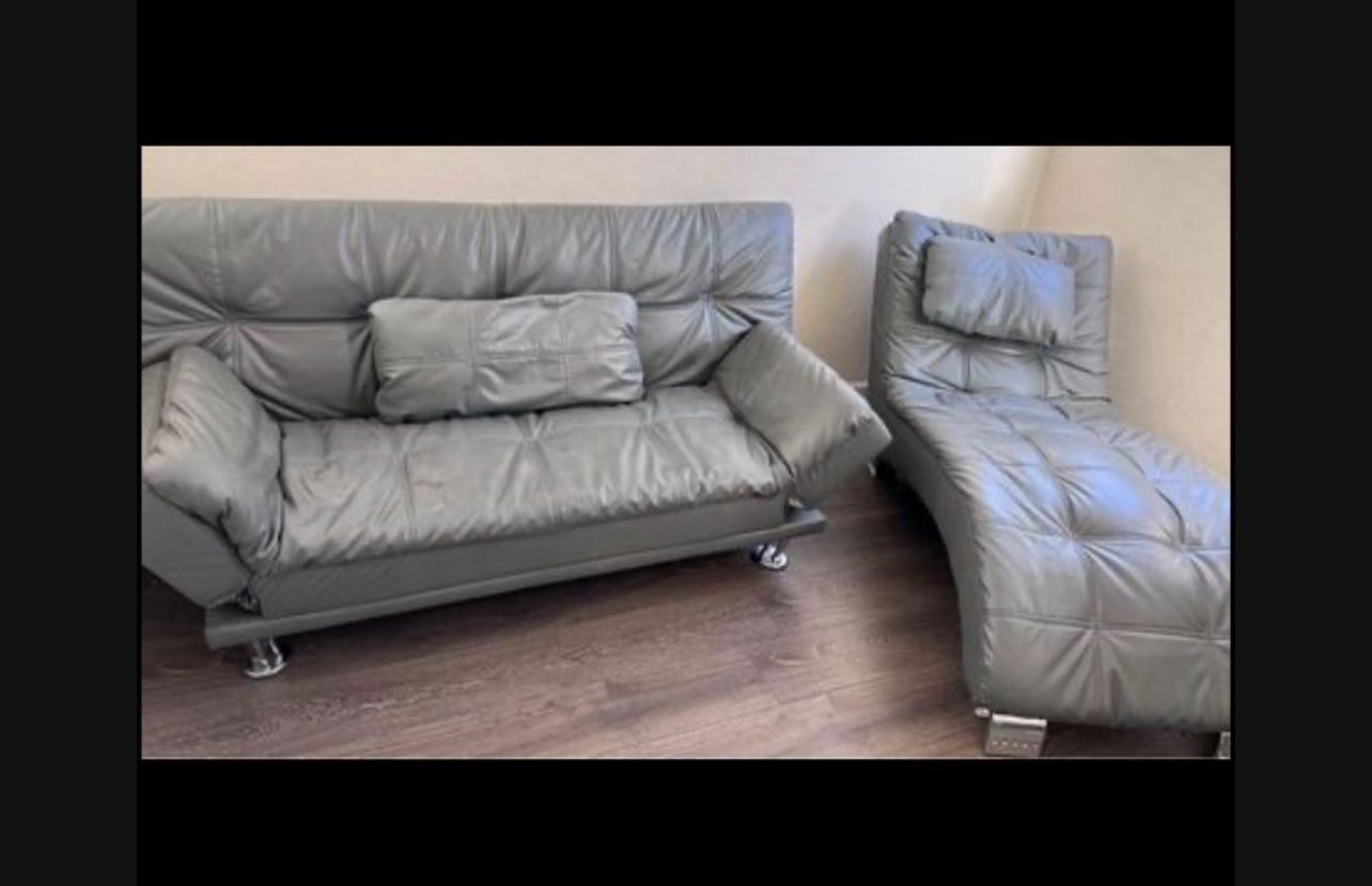 Living Room Leather Sofa