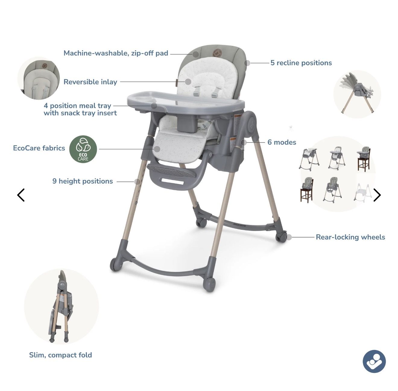 Maxi Cosi Infant/toddler High Chair