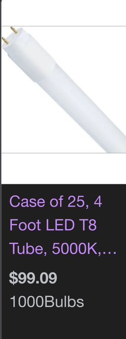 18 w frosted 5000k eth t8 New In Box Light Bulbs