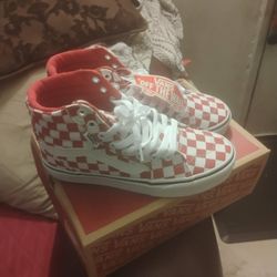 Red Checkered Vans