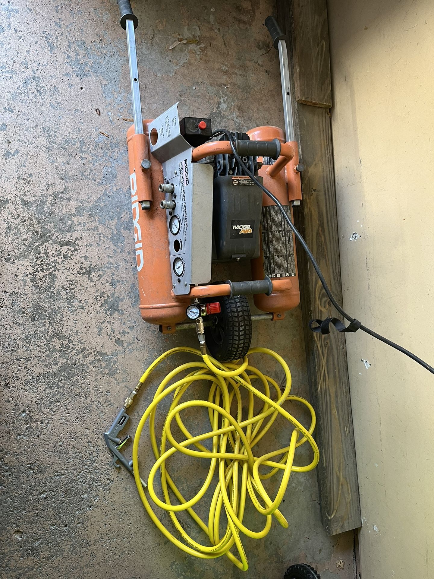 Air Compressor- Ridgid Dual Tank Wheel Barrow