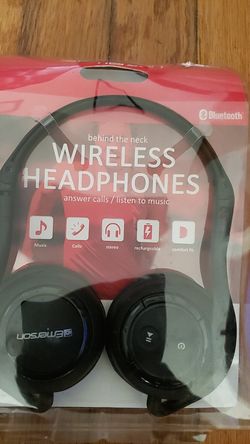 Behind the neck wireless headphones