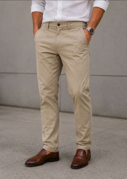 Dockers Khaki Stretch Chino Pants – Size W42 L30 – Beige