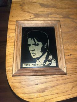 Antique Framed Elvis Presley Picture