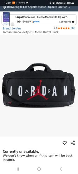 Jordan duffel bag