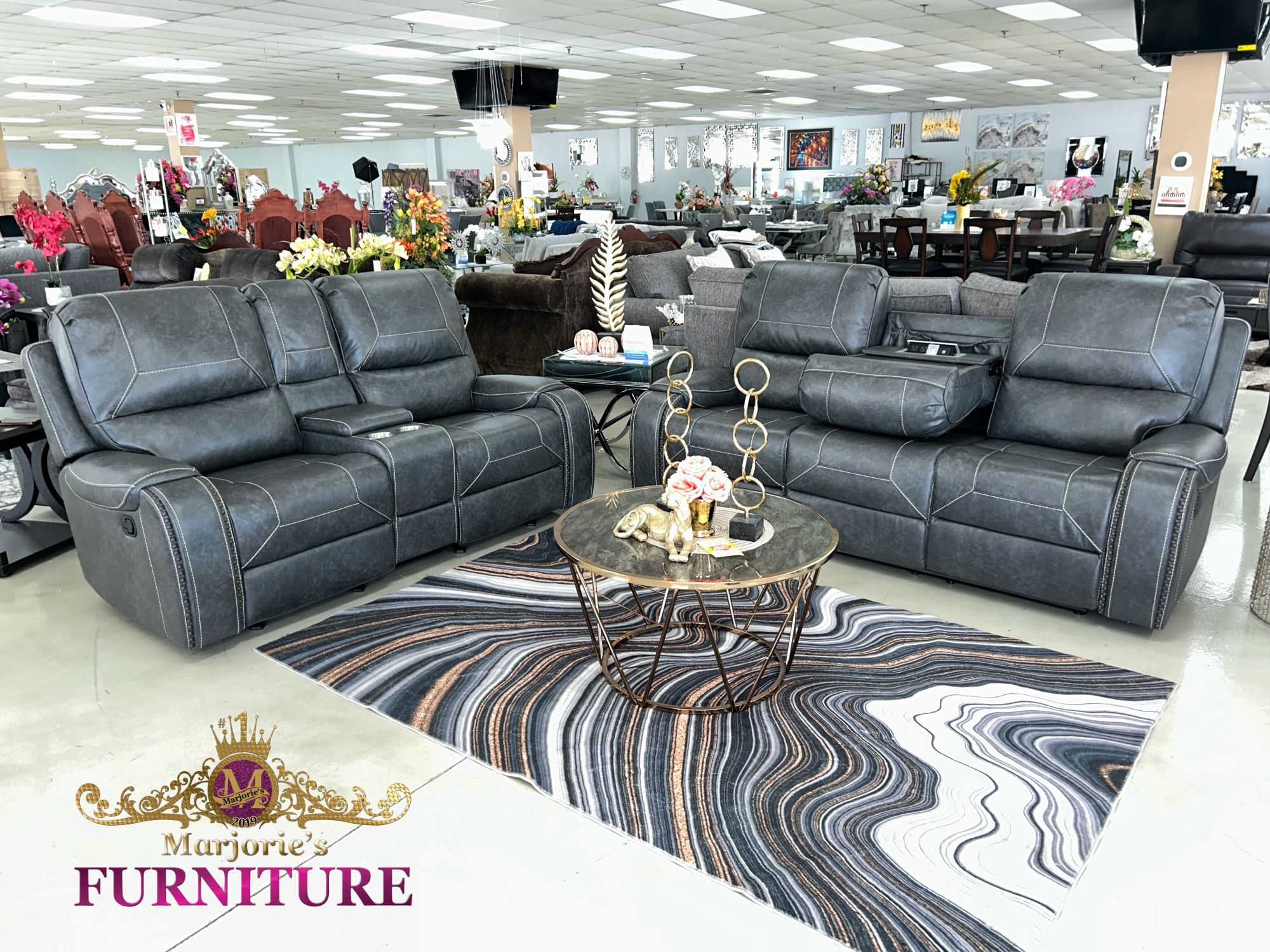 2PC Recliner Sofa Set (( Take It Home 🏠With $10 Down ))