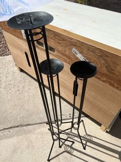 Tall candle holders set of 3