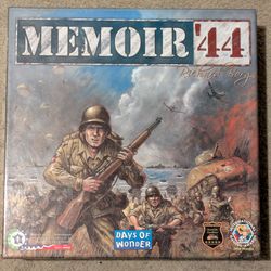 Memoir '44 base game (5 missing pieces) and Pacific Theater expansion (complete).