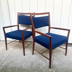 Pair Of Mid Century Side Chairs 