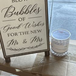 Wedding Bubbles & Bubble stand