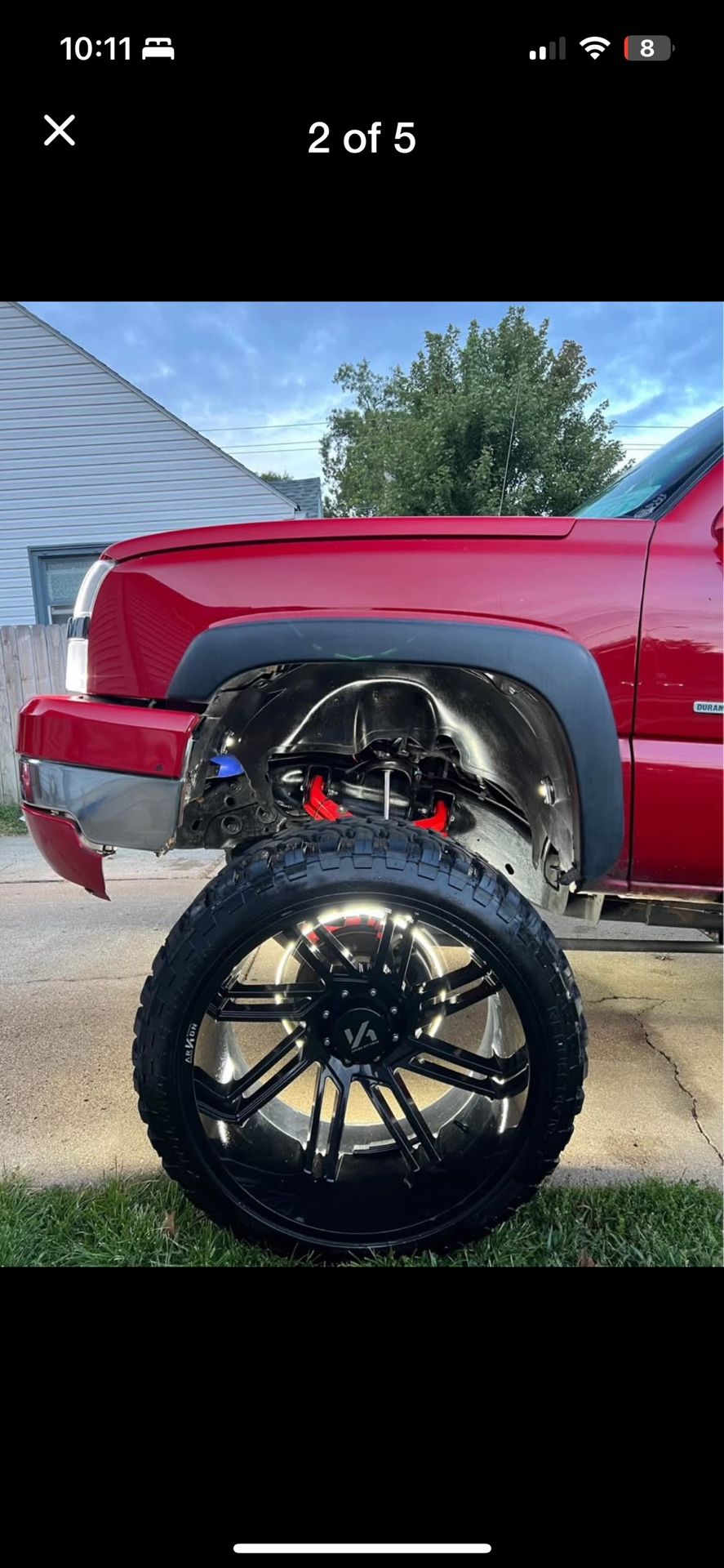 26x14 Akron 8x6.5 Wheels