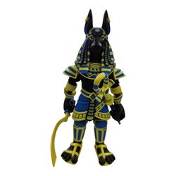 Anubis Egyptian God Action Figure - Black & Gold Pharaoh Warrior (Rare Style)