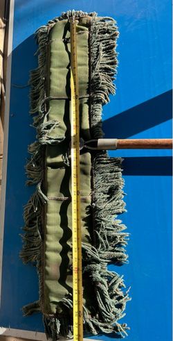 Large Dust Mop with Wooden Handle
