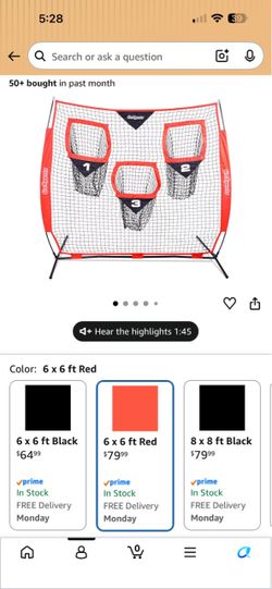 GoSports 6x6 ft Football Throwing Net
