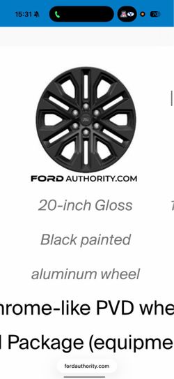 2026 Ford F-150 XLT OEM 20” Gloss Black Wheels & Tires – 800 miles